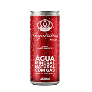ÁGUA MINERAL ACQUISSIMA 350ML GÁS LATA - FARDO COM 12 UNIDADES